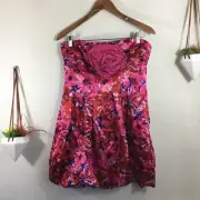 NWT BCBGMAXAZRIA Begonia floral mini dress