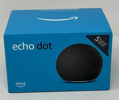 Amazon Echo Dot 5th Generation Charcoal Bluetooth Alexa Smart Speaker C2N6L4 New