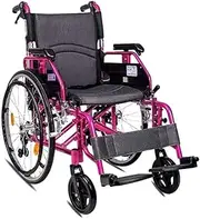 Alloy Sport Wheelchair Lightweight Wheelchair Folding Wheelchair Elderly Wheelchair Lightweight for Seniors and Adults Mobility Aids