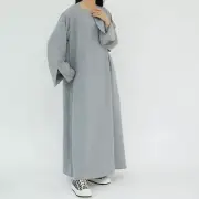 Muslim Women Abaya Long Maxi Dress Kaftan Dubai Arab Robe Islamic Turkey Caftan