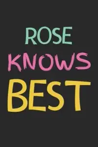 在飛比找博客來優惠-Rose Knows Best: Lined Journal