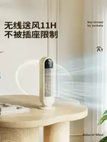 向物桌面電風扇靜音大風力辦公室迷你小型USB搖頭小風扇無葉充電臺式風扇製冷小空調塔扇超長續航降溫神器-朵朵雜貨店