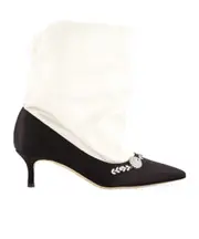 pointed toe boots 39 Black, white