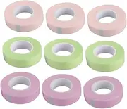 Baluue Professional Eyelash Extension Tape 9 Rolls Invisible Lash Adhesive for Diy Lashes Comfortable Non-irritating
