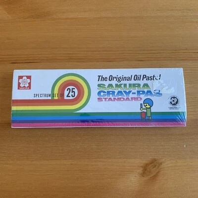 Sakura Cray-Pas Colors Spectrum Japan Oil Pastel Crayons Set Of 25 Colors New