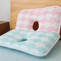 在飛比找momo購物網優惠-【日本YODO XIUI】嬰兒枕頭定型枕3D透氣網眼兒童防扁