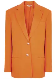 Stella Mccartney Oversized Single-breasted Blazer - Orange - 42 (UK10 / S) 42 (UK10 / S)