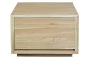 CT Oscar Solid Timber 1 Drawer Low Bedside Table - Natural