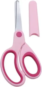 Pink Dearanswer Left Handed Scissor with Cap Blunt Tip Home Use Crafting Scis...