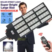 2000W LED Solar Floodlight Panel Street Lights Outdoor Waterproof Remote Control