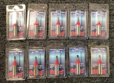Lot Of 10! New Freud 16-094: 7/32" (Dia.) Mortising Bit, Brand New, C3
