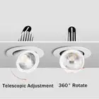 Dimmable Led Downlight Rotate Adjustable Recessed Ceiling Lamp Spot Led Light