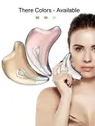 Gua Sha Scraper Facial Massager Face Lifting Slimming LED Light Microcurrent Ski