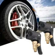 Easy to use Presta Dual Head Air Pump Adapter Valve for Bike Tyre Tube (6PCS)