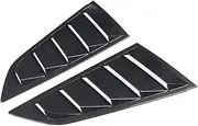 Car Rear Side Window Louvers Compatible for Chevrolet Corvette C7 2014-2019 Triangular Window Glass Blinds (Matte Black)