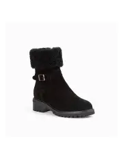 [Ozwear Ugg] Ugg Violet Ankle Zip Boots in Black