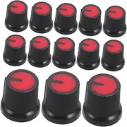 SUPVOX 50pcs Plastic Knob for Electric Guitar Volume Control Potentiometer Knob Caps for Bass Guitar Bass Volume Knobs Guitar Accessories
