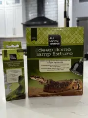 All Living Things Deep Dome Lamp Fixture And Tropical Fluorescent UVB Bulb