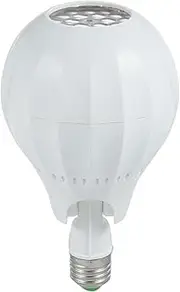 Pattern Projector Light E27 Bulb Sound Control 360° Rotatable Bar Stage Party White