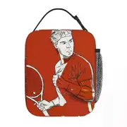 c302 Rafael Nadal Illustration Funart Lunch Bags Insulated Lunch Tote Waterproof Bento Box Picnic Bags for Woman Work Children School k302
