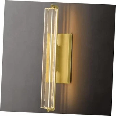 Crystal Wall Sconce, 19'' Brass Bathroom Wall Sconce, Modern Single Brass-1