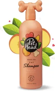 Pet Head Quick Fix 2 in 1 Dog Shampoo and Conditioner | Peach Scent | Dog Sha...