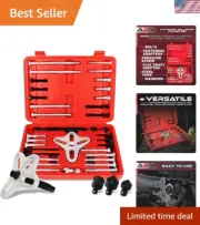 Harmonic Balancer Puller Kit 46-Piece Heavy Duty Tool Set for Vehicle Repairs