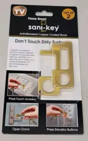 Sani-Keys anti-microbial copper coated stylus Set Of 2 As Seen On TV