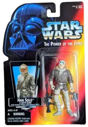 Star Wars Power of the Force Han Solo In Hoth Gear Figure