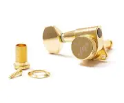 Tone Ninja 19:1 Locking Tuners, 6 Inline non-staggered Baritone, Left hand Gold