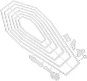 Halloween Coffin Shape Metal Die Cuts for Card Making DIY Scrapbooking Cutting Dies Lg23-5554