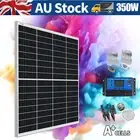 350W Fixed Solar Panel Kit 12V 350 Watt Mono Caravan Camping Charging Controller