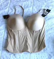 Maidenform Flexees Ultra Firm Bustier Size 40D