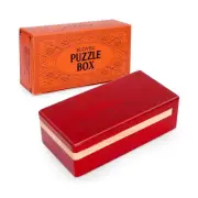Blovec Puzzle Box Magic Box Wooden Special Mechanism Box for Secret Gift Red