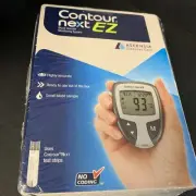 New Sealed Contour Next EZ Blood Glucose Monitoring System w/10 Lancets EXP 5/26