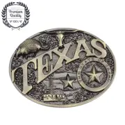 Bronze Texas Mens Belt Buckle Bull Star Metal Zinc Alloy Vintage Casual Fashion