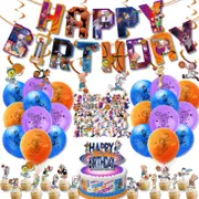 Basketball Space Jam Party Supplies Balloons Cake Topper Banner Birthday Decorations