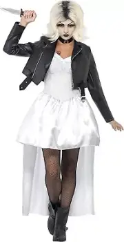 Smiffys Womens White Bride of Chucky Costume - US Dress 10-12 US