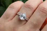 Pear Solitaire Ring Teardrop Ring Engagement Ring Set Wedding Ring 925 Silver