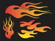 Flames Stencil Fire Hot Rod RC Hobby Cars DIY Craft Signs Variety Sizes