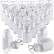 Wedding Bubbles with Wands - 48 Count Bulk Mini Double Heart Top Bubbles for ...