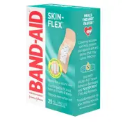 Band-Aid Brand Skin-Flex Adhesive Bandages All One Size 25ct (2 Pack)