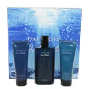 Cool Water by Davidoff 3pc Set 4.2 oz Eau de Toilette Spray for Men NIB