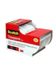 Scotch 3/4" x 250" Transparent Tape - 2 Rolls (2157SS) 2 Pack = 4 Dispensers