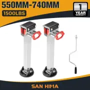 2x 550mm Drop Down Corner Steadies Stabilizer Legs Caravan Camper Trailer