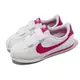 Nike 耐吉 童鞋 Cortez Basic SL PSV 中童 白 粉 魔鬼氈 皮革 小朋友 阿甘鞋 904767-109