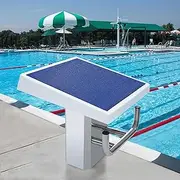 Stainless Pool Jumping Platform,Heavy Duty Pool Diving Board, 15°Non-Slip Inclined Countertop Diving Platform, Anti Slip Rubber Surface, for Current Pools and Competition