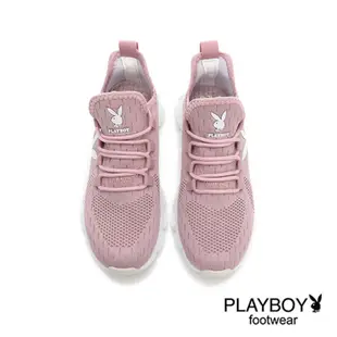 PLAYBOY 舒適plus 輕量緩震爆米花鞋-粉-【Yes 優質女鞋】