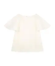 Chloé Kids Ruffle Detailed Crewneck Blouse 14Y,10Y White