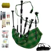 Scottish Bagpipe For Scottish Music Made Of Rosewood With Silver Frings & Bag